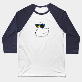 Super Cute Duck with Big Sunglasses Baseball T-Shirt